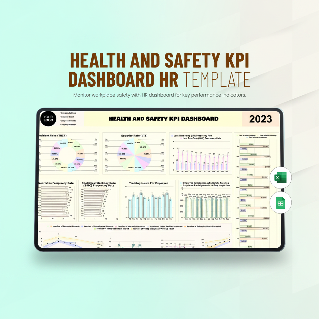 Health And Safety KPI Dashboard HR Template