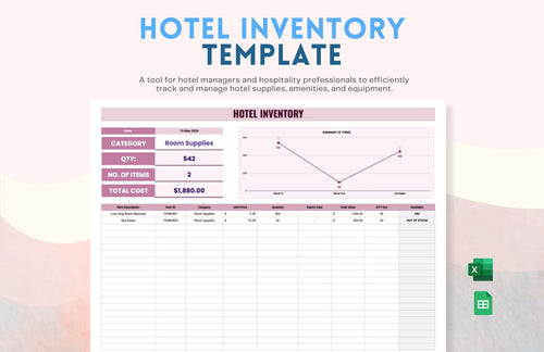 Hotel Inventory Template