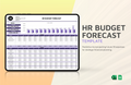 HR Budget Forecast Template