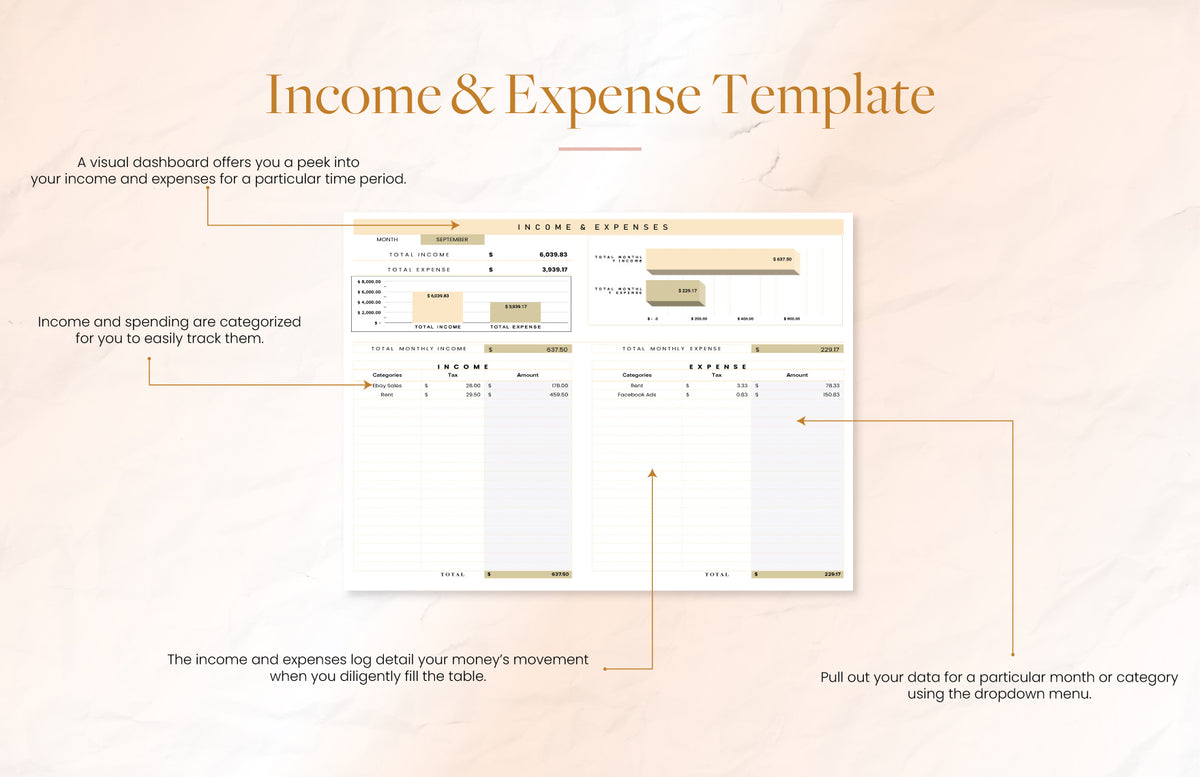 Income & Expense Template