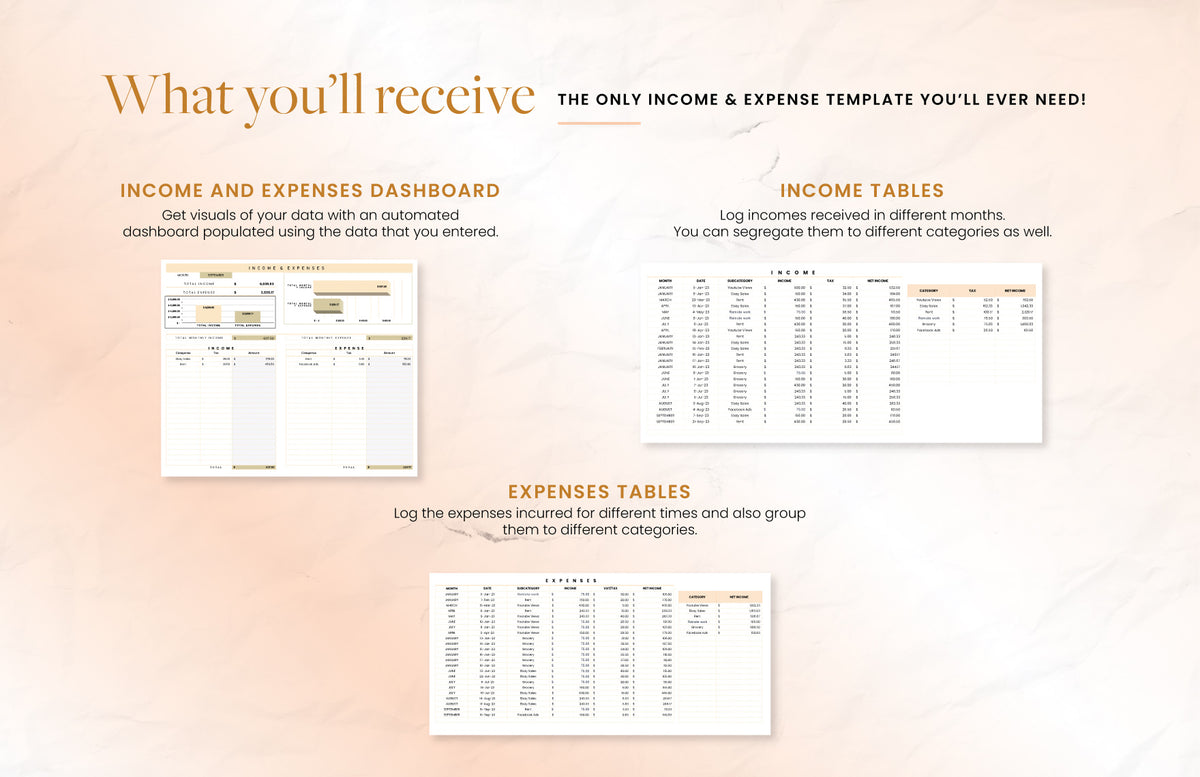 Income & Expense Template