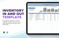 Inventory In And Out Template