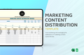 Marketing Content Distribution Template