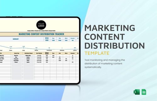 Marketing Content Distribution Template