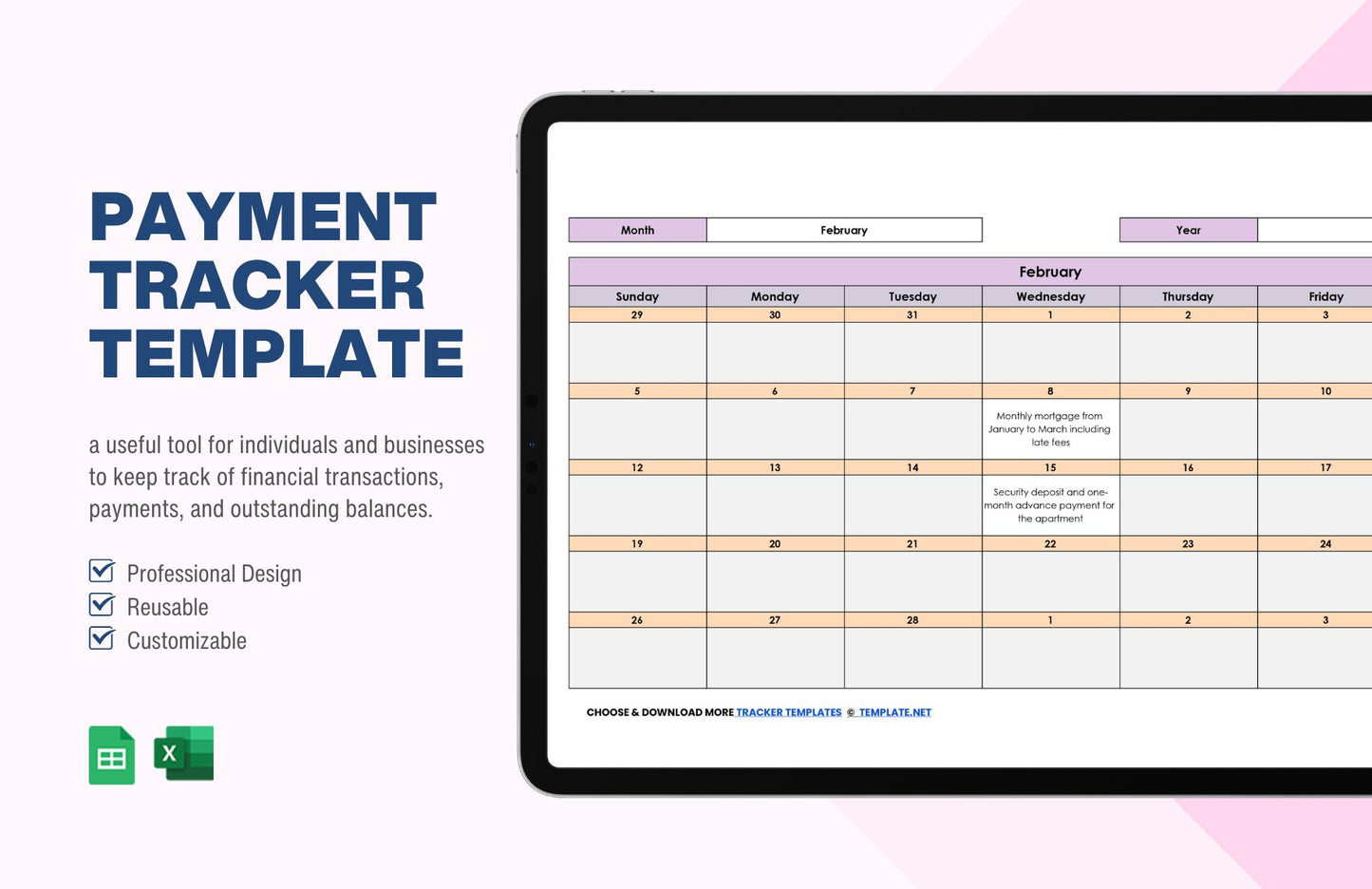 Payment Tracker Template