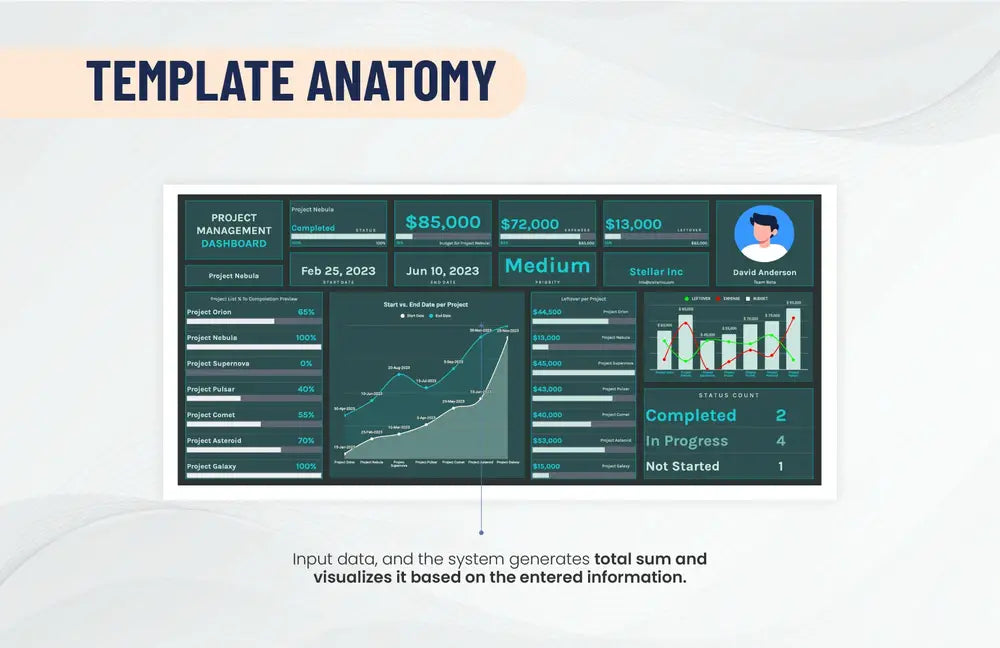 Project Management Dashboard Template